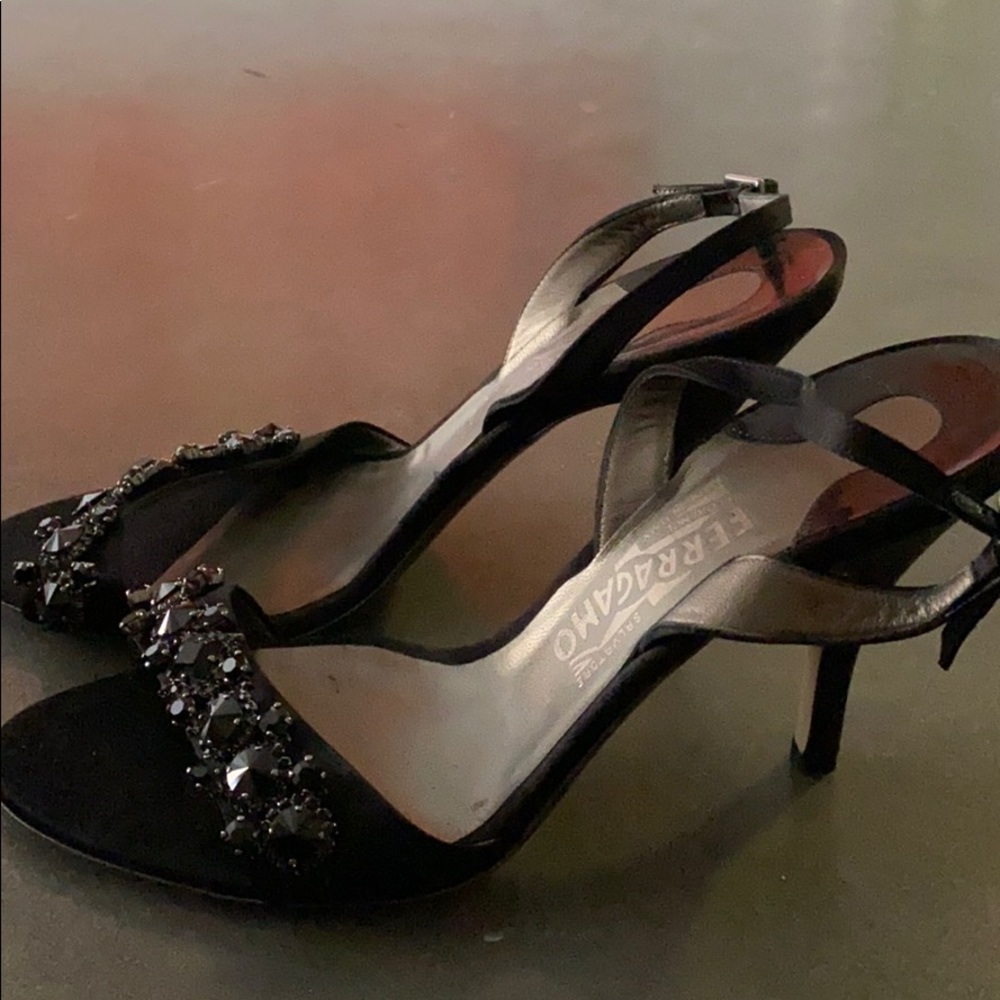 Salvatore Ferragamo black heels